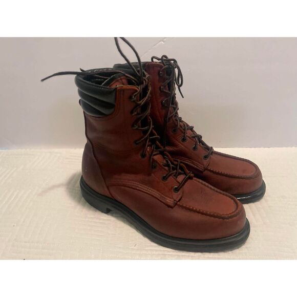 Red Wing Unisex Boots Size 9D Premium Leather-Soft Toe Work main image 6